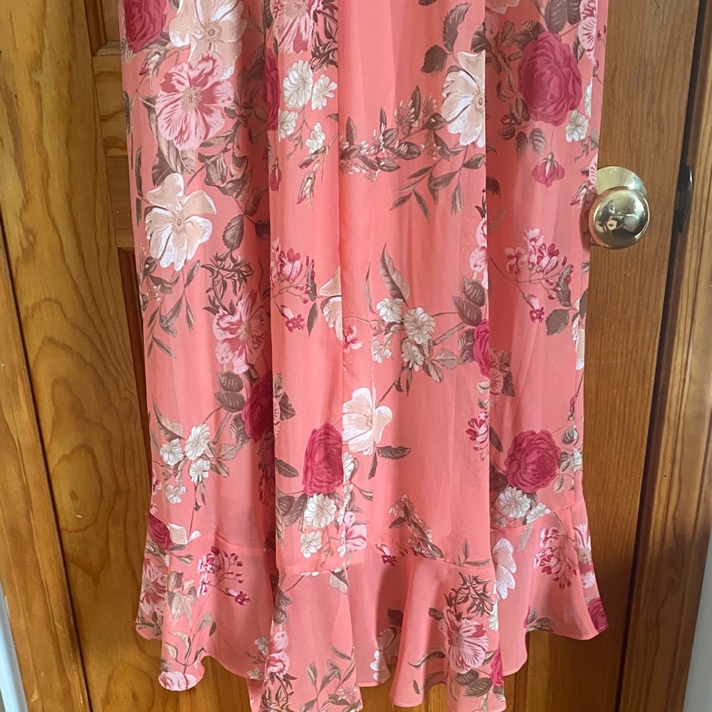 NWT Jessica Howard Floral Pink Wrap Dress Size 10 - Picture 9 of 9